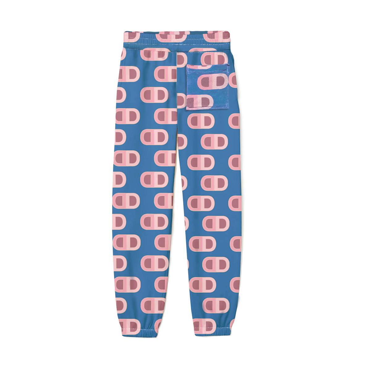 LOGO AOP JOGGERS - OCEAN
