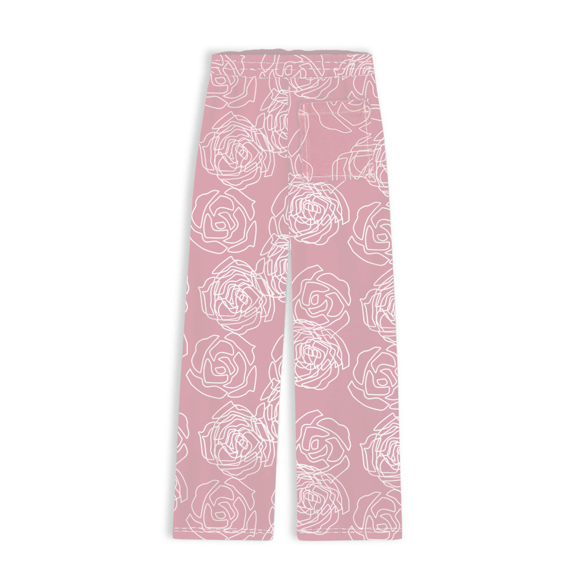 ROSE AOP SWEATPANTS - ANTIQUE PINK