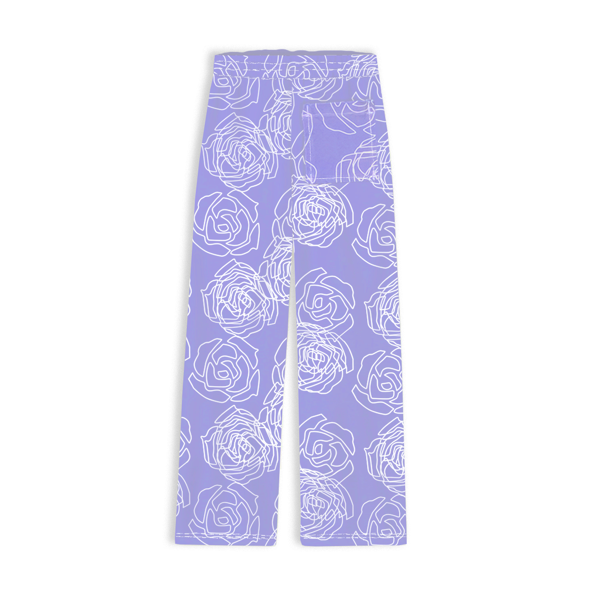 ROSE AOP SWEATPANTS - VIOLET