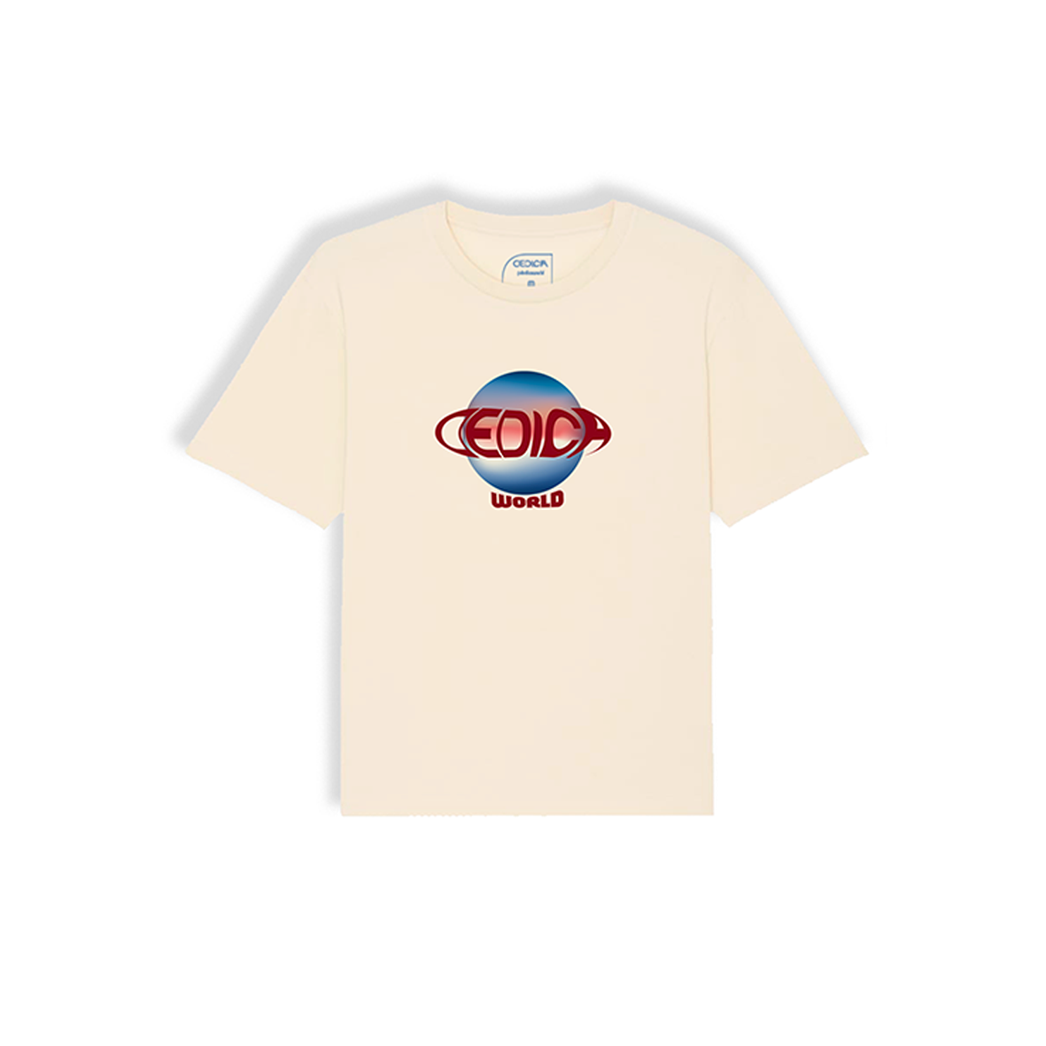 DEDICA WORLD TEE - NATURAL RAW