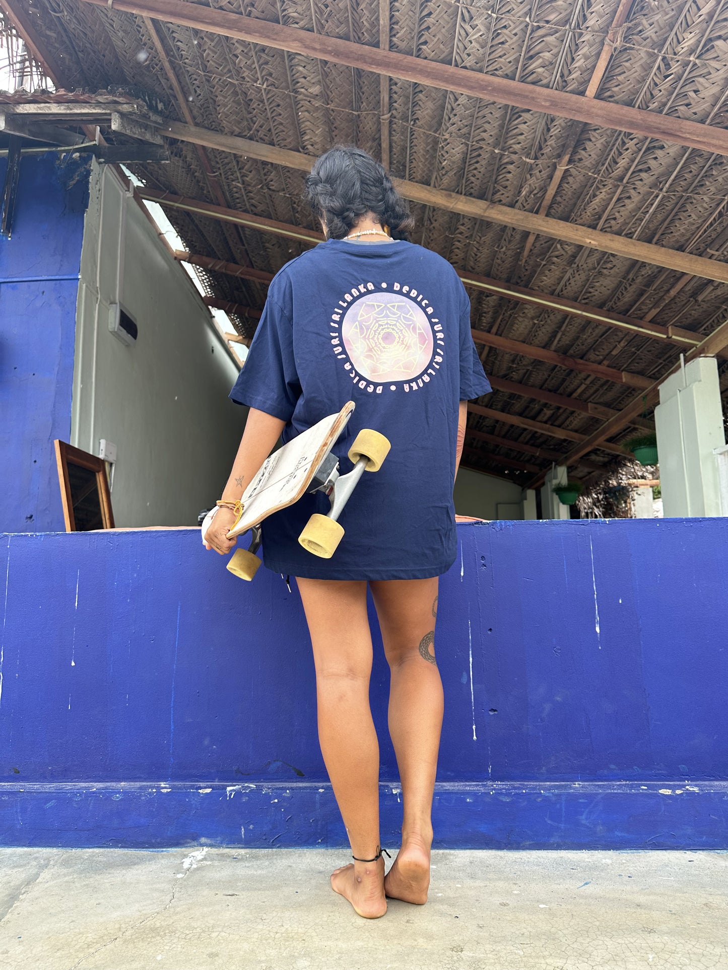 DEDICA SRI LANKA SURF TEE - NAVY BLUE