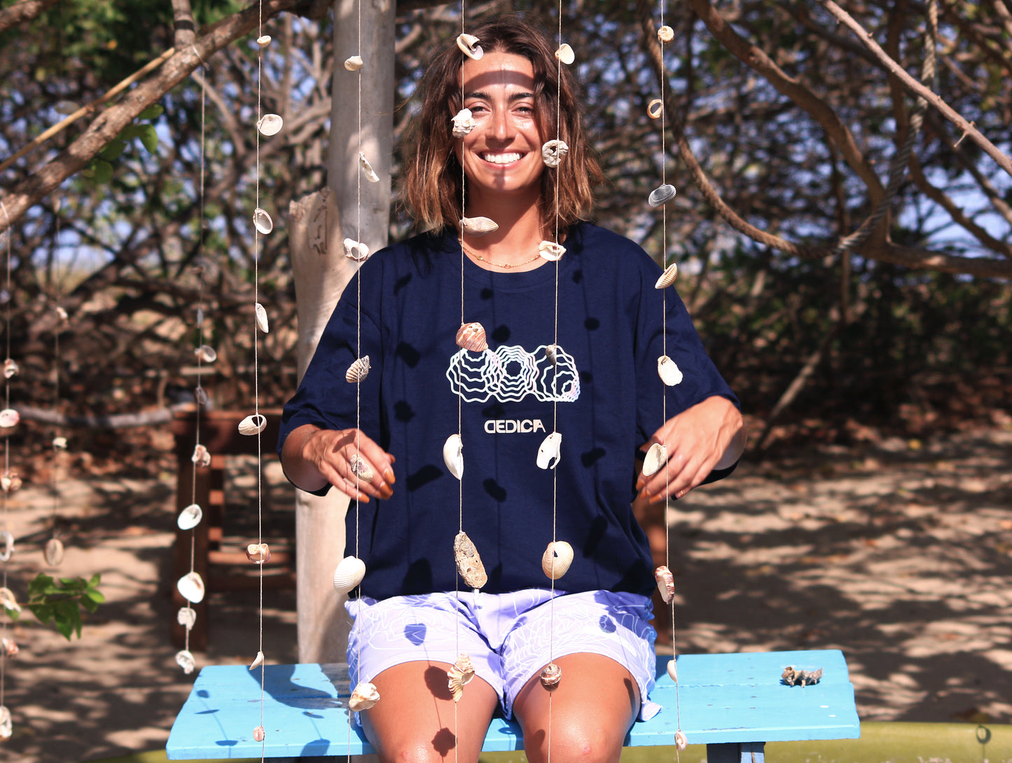 TRIPPING CONES TEE - NAVY BLUE