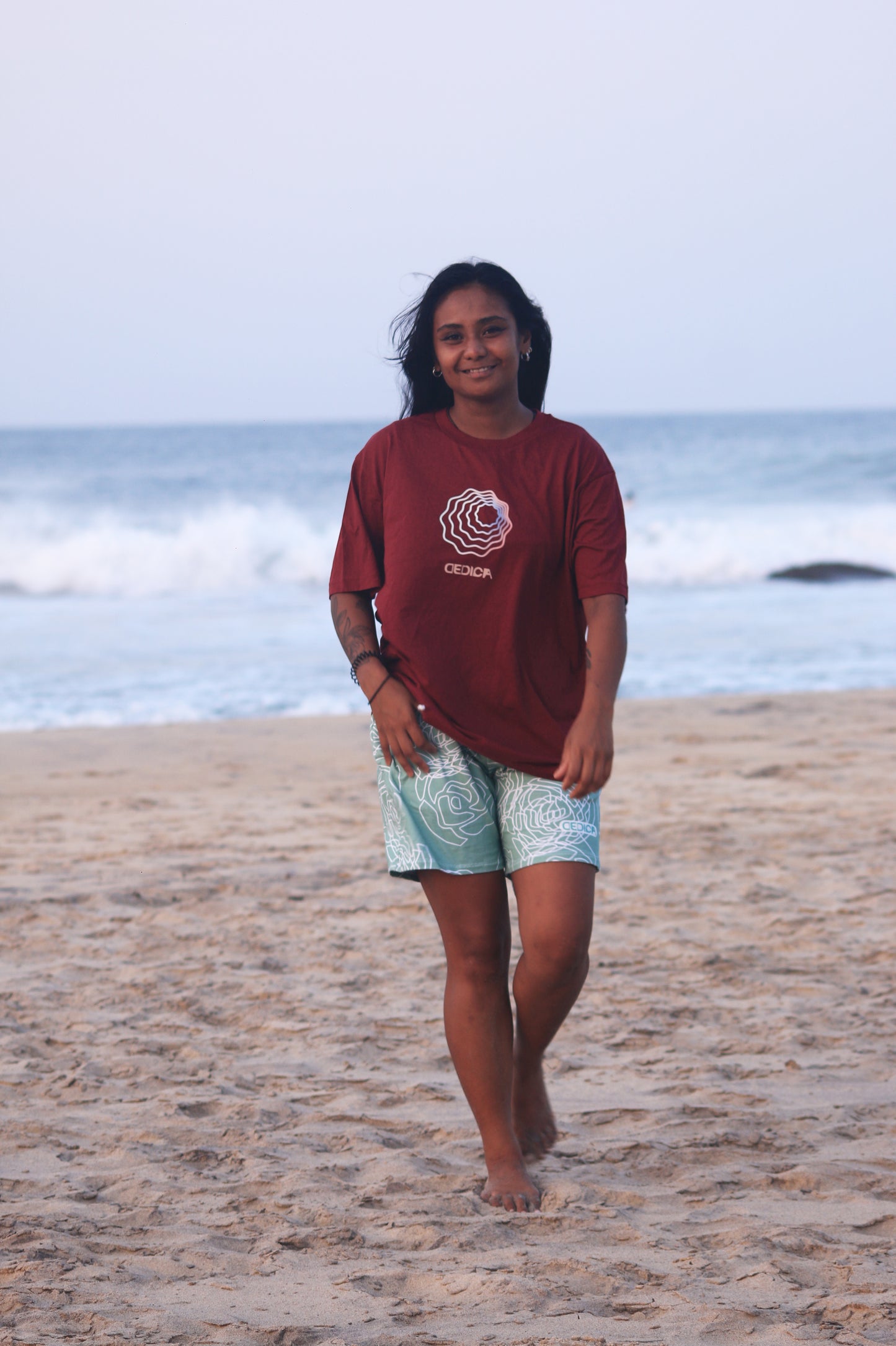 TRIPPING CONE TEE - BORDEAUX