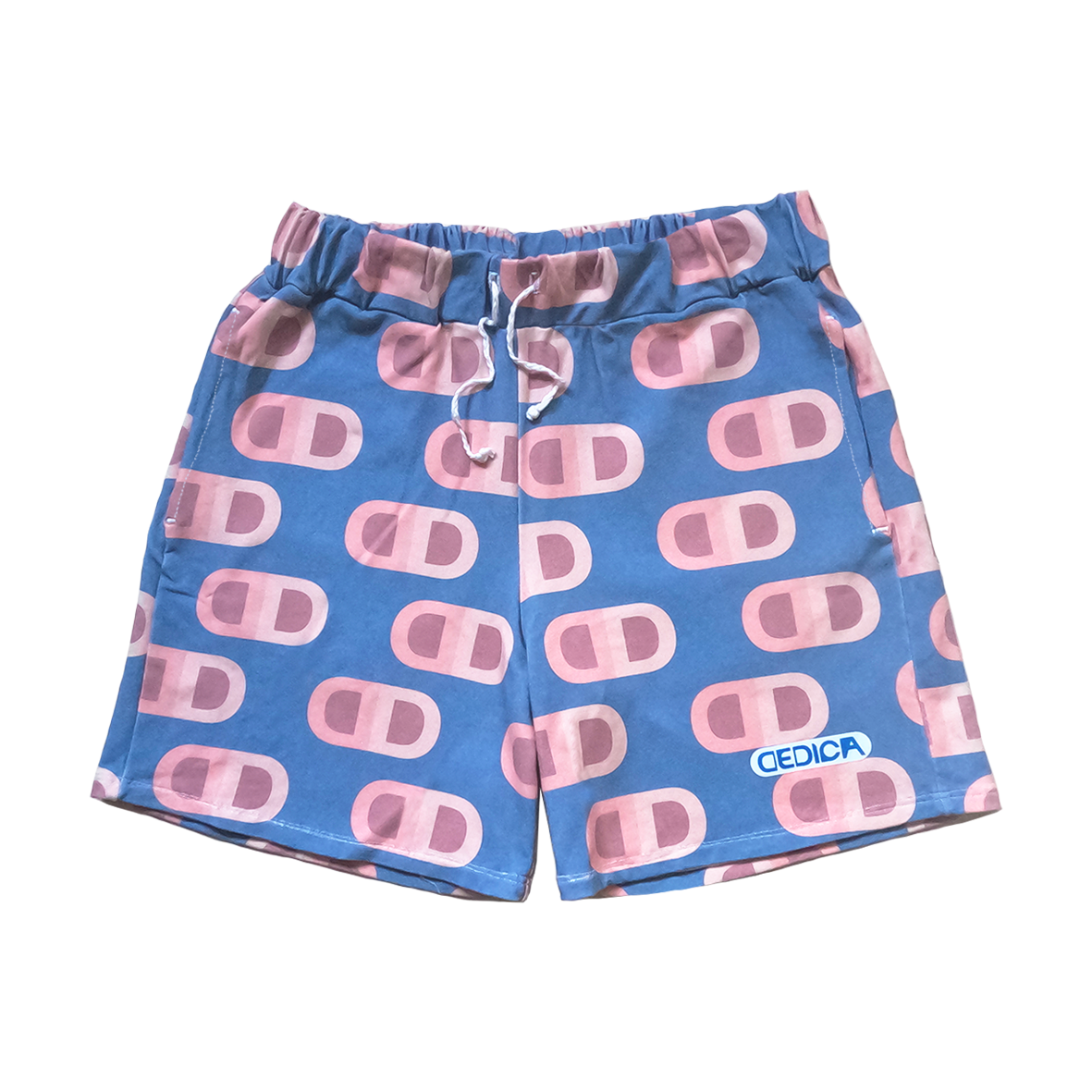 LOGO AOP SHORTS - OCEAN