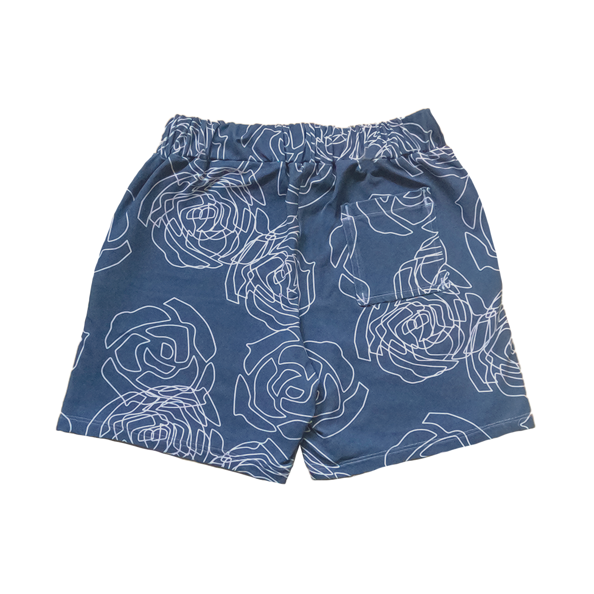 ROSE AOP SHORTS - BLUE