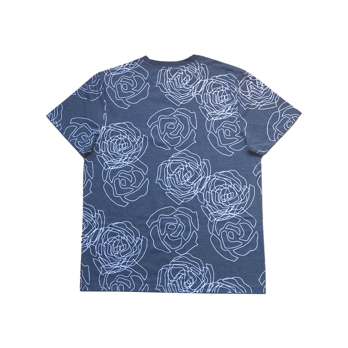 ROSE AOP TEE - BLUE
