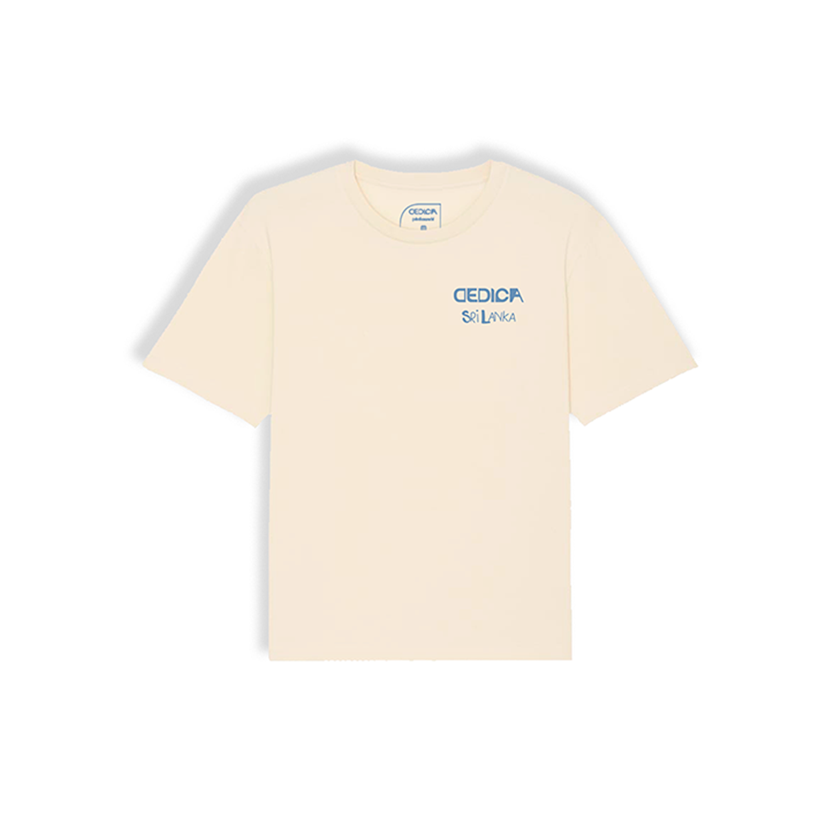 DEDICA SRI LANKA SURF TEE - NATURAL RAW