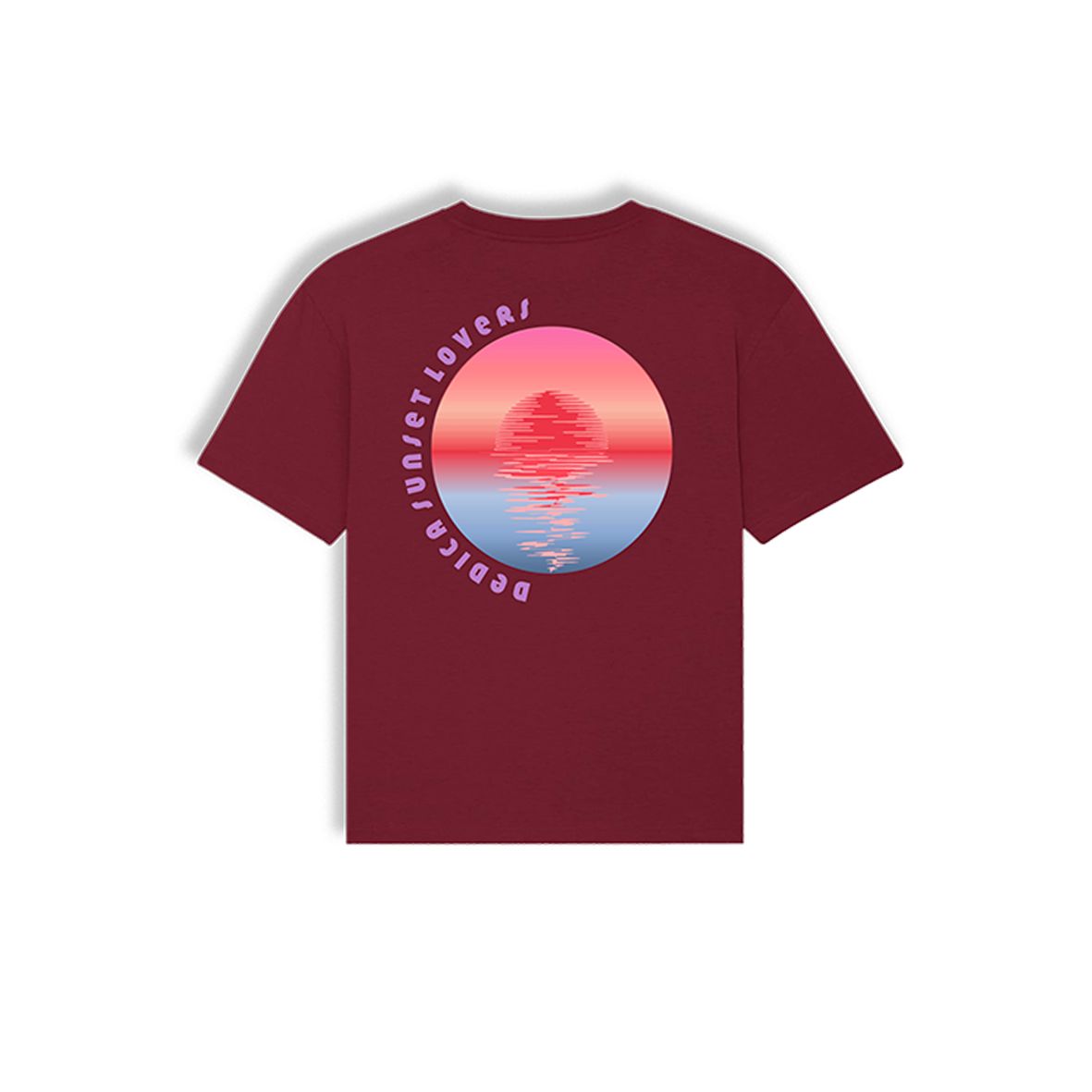 SUNSET LOVERS TEE - BORDEAUX