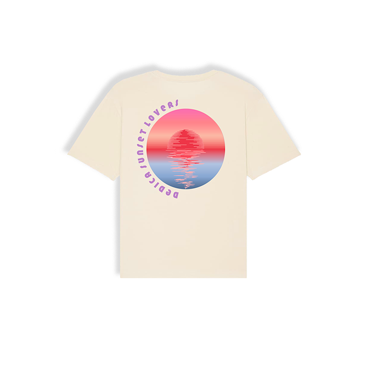 SUNSET LOVERS TEE - NATURAL RAW