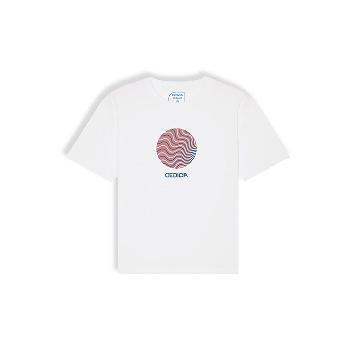WAVY MOON TEE - WHITE