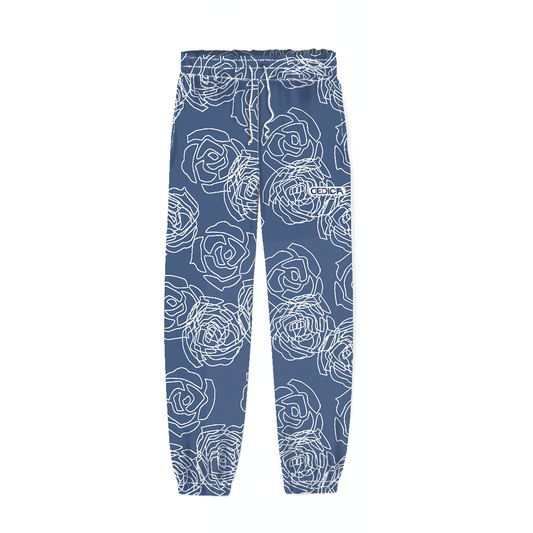 ROSE AOP JOGGERS - BLUE