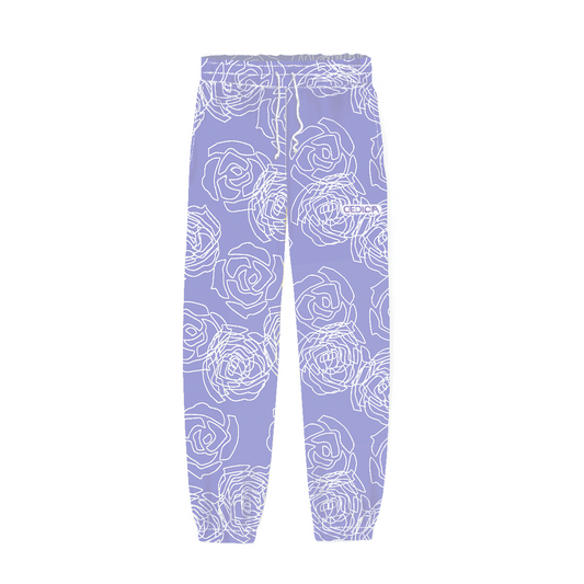 ROSE AOP JOGGERS - VIOLET