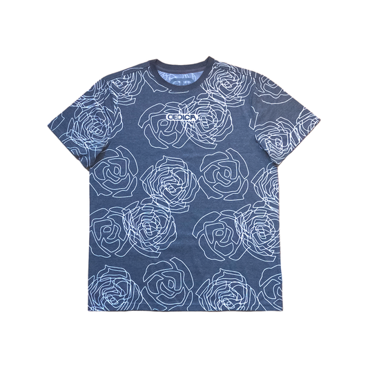 ROSE AOP TEE - BLUE